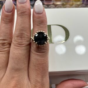 Retired Pandora Sterling Silver Midnight Star Ring. Size 6. Used. Authentic.